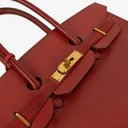Hermes Birkin 35 Rouge H Ardennes With Gold Hardware