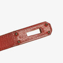 Hermes Birkin 35 Rouge H Ardennes With Gold Hardware
