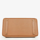 Hermes Birkin 40 Retourne Gold Courchevel Leather With Gold Hardware