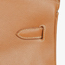 Hermes Birkin 40 Retourne Gold Courchevel Leather With Gold Hardware