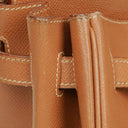 Hermes Birkin 40 Retourne Gold Courchevel Leather With Gold Hardware