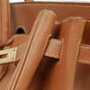 Hermes Birkin 40 Retourne Gold Courchevel Leather With Gold Hardware