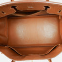 Hermes Birkin 40 Retourne Gold Courchevel Leather With Gold Hardware