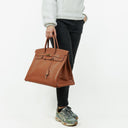 Hermes Birkin 40 Retourne Gold Courchevel Leather With Gold Hardware