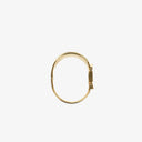 Hermes Black Equestrian Enamel and Gold Plated Loquet Bangle Quartz Watch L01.201