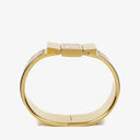 Hermes Black Equestrian Enamel and Gold Plated Loquet Bangle Quartz Watch L01.201