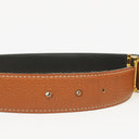Hermes Black Gold Box Togo 30mm Reversible H Belt 85