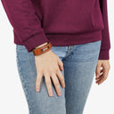Hermes Cherche Midi Steel And Leather Watch CM1.210