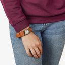 Hermes Cherche Midi Steel And Leather Watch CM1.210