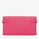 Hermes Chevre Mysore Kelly Longue Rose Shocking Wallet