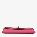 Hermes Chevre Mysore Kelly Longue Rose Shocking Wallet