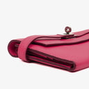Hermes Chevre Mysore Kelly Longue Rose Shocking Wallet