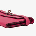 Hermes Chevre Mysore Kelly Longue Rose Shocking Wallet