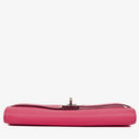 Hermes Chevre Mysore Kelly Longue Rose Shocking Wallet