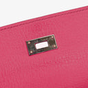 Hermes Chevre Mysore Kelly Longue Rose Shocking Wallet