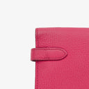 Hermes Chevre Mysore Kelly Longue Rose Shocking Wallet