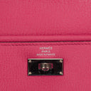 Hermes Chevre Mysore Kelly Longue Rose Shocking Wallet