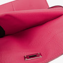 Hermes Chevre Mysore Kelly Longue Rose Shocking Wallet
