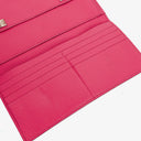 Hermes Chevre Mysore Kelly Longue Rose Shocking Wallet