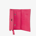 Hermes Chevre Mysore Kelly Longue Rose Shocking Wallet
