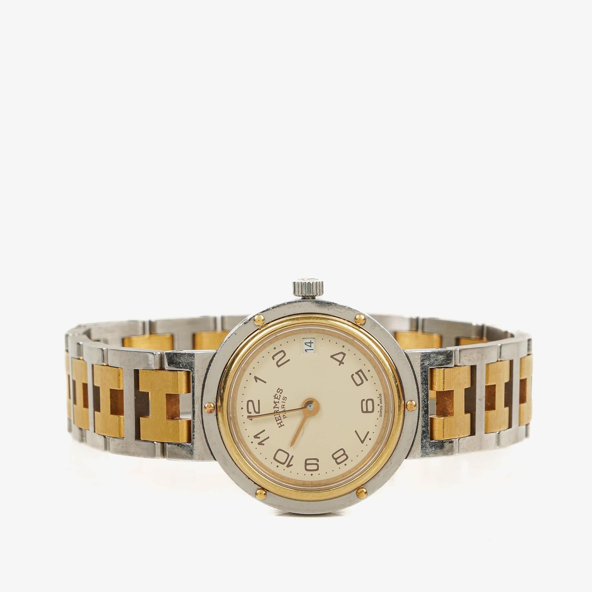 Hermes Clipper 24mm Stainless Steel Quartz Watch