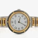 Hermes Clipper Quartz Watch Two- Tone Stainless Steel