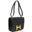 Hermes Constance 23 Vintage Black Box Calf With Gold Hardware, 1979