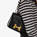 Hermes Constance 23 Vintage Black Box Calf With Gold Hardware, 1979