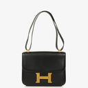 Hermes Constance 23 Vintage Black Box Calf With Gold Hardware, 1979