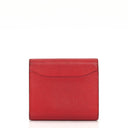 Hermes Constance Compact Wallet Rouge Casaque Epsom With Palladium Hardware
