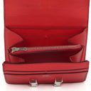 Hermes Constance Compact Wallet Rouge Casaque Epsom With Palladium Hardware
