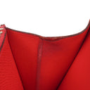 Hermes Constance Compact Wallet Rouge Casaque Epsom With Palladium Hardware