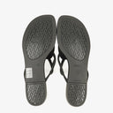 Hermes Egerie Black Rubber Sandals 37