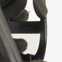 Hermes Egerie Black Rubber Sandals 37
