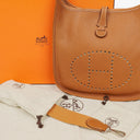 Hermes Evelyne I 29 Gold Taurillon Clemence Leather Shoulder Bag