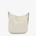 Hermes Evelyne I 30 White Clemence Leather Shoulder Bag