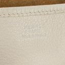 Hermes Evelyne I 30 White Clemence Leather Shoulder Bag