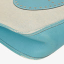 Hermes Evelyne I 32 Clemence Bleu Jean Toile and Leather Bag