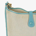 Hermes Evelyne I 32 Clemence Bleu Jean Toile and Leather Bag