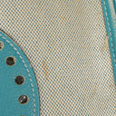 Hermes Evelyne I 32 Clemence Bleu Jean Toile and Leather Bag
