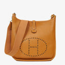 Hermes Evelyne I 32 Gold Taurillon Clemence Leather Shoulder Bag