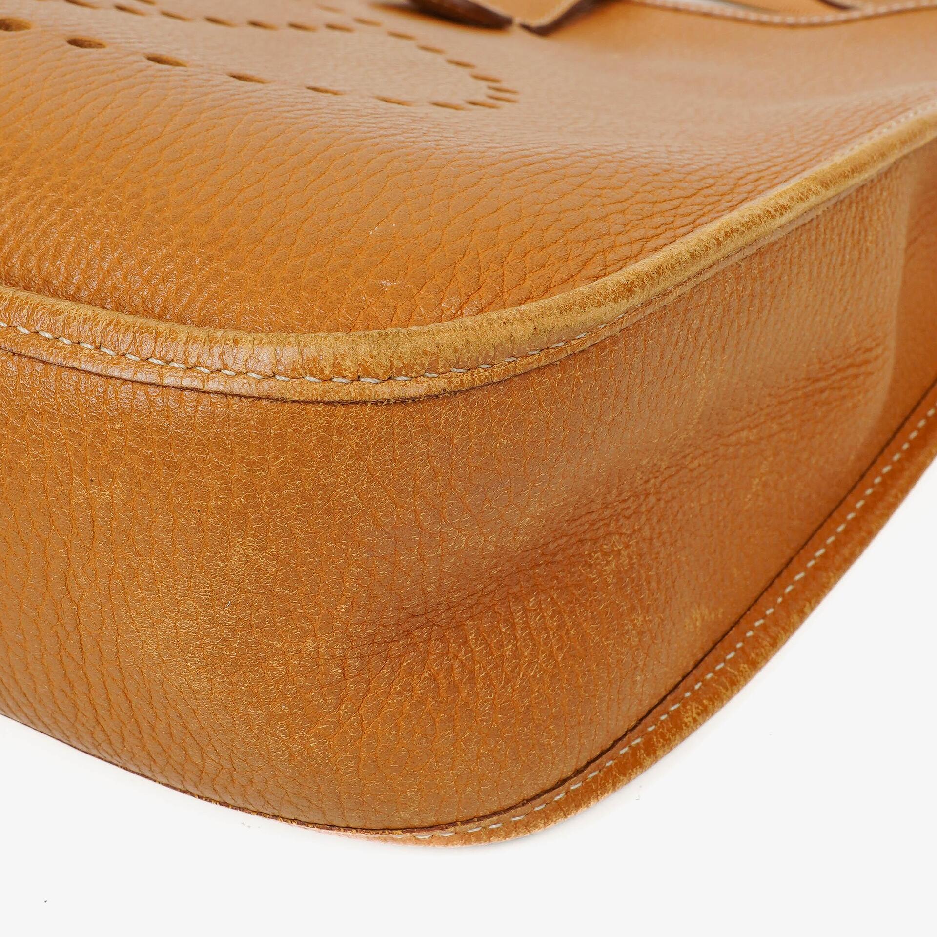 Hermes Evelyne I 32 Gold Taurillon Clemence Leather Shoulder Bag