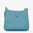 Hermes Evelyne I 32 New Bleu Jean Taurillon Clemence Shoulder Bag