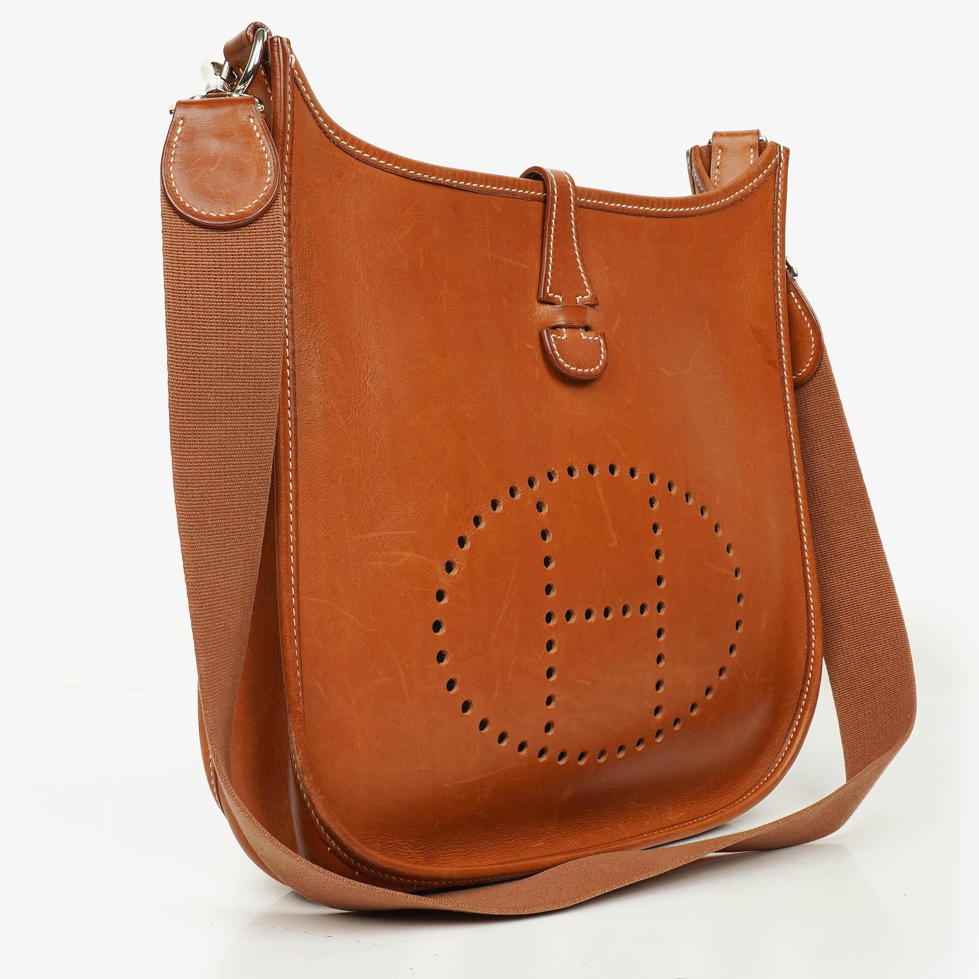 Hermes Evelyne I Barenia Leather Shoulder Bag