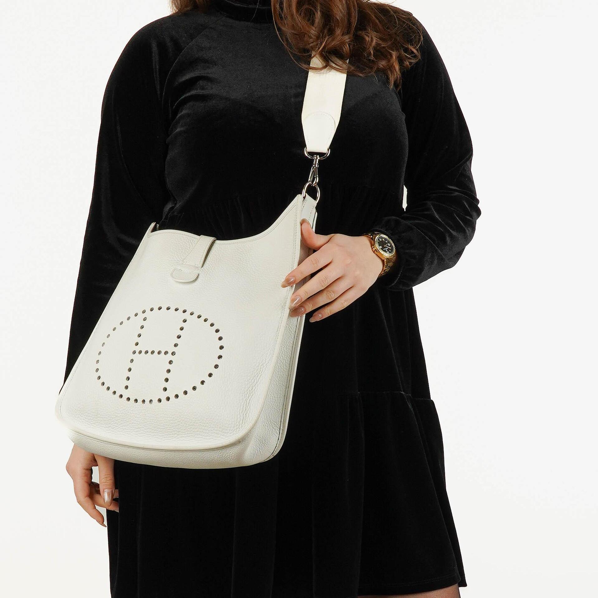 Hermes Evelyne I Clemence Leather Shoulder Bag