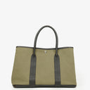 Hermes Garden Party 36 PM Buffalo Leather And Toile Handbag