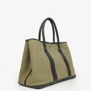Hermes Garden Party 36 PM Buffalo Leather And Toile Handbag