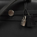 Hermes Herbag Black Toile Vache Hunter MM 2 In 1 Bag, 2000
