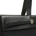 Hermes Herbag Cabas Black Toile Vache Hunter MM 2 In 1 Bag