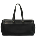 Hermes Herbag Cabas Black Toile Vache Hunter MM 2 In 1 Bag